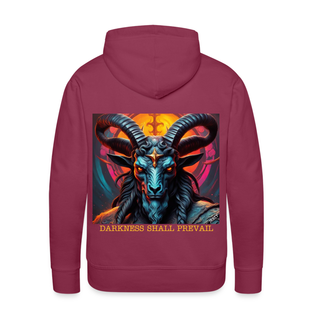 BAPHOMET!! MEN'S HOODIE - bordeaux