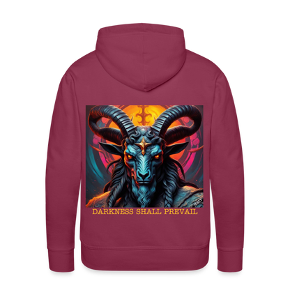 BAPHOMET!! MEN'S HOODIE - bordeaux