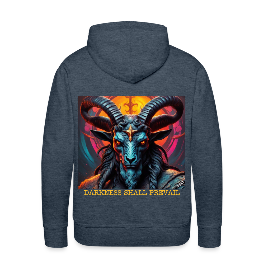 BAPHOMET!! MEN'S HOODIE - heather denim