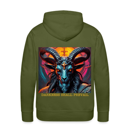 BAPHOMET!! MEN'S HOODIE - olive green