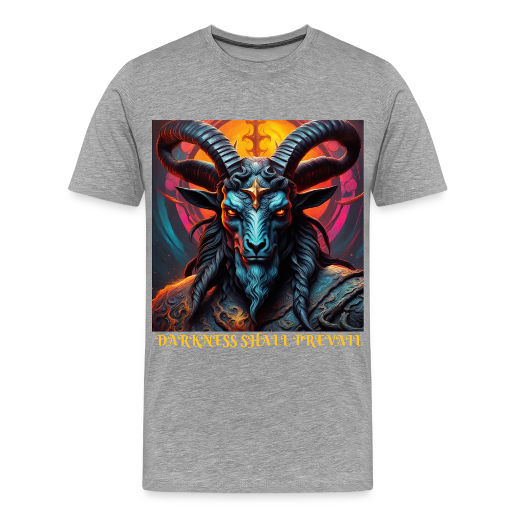 BAPHOMET!! MEN'S PREMIUM T-SHIRT - heather grey