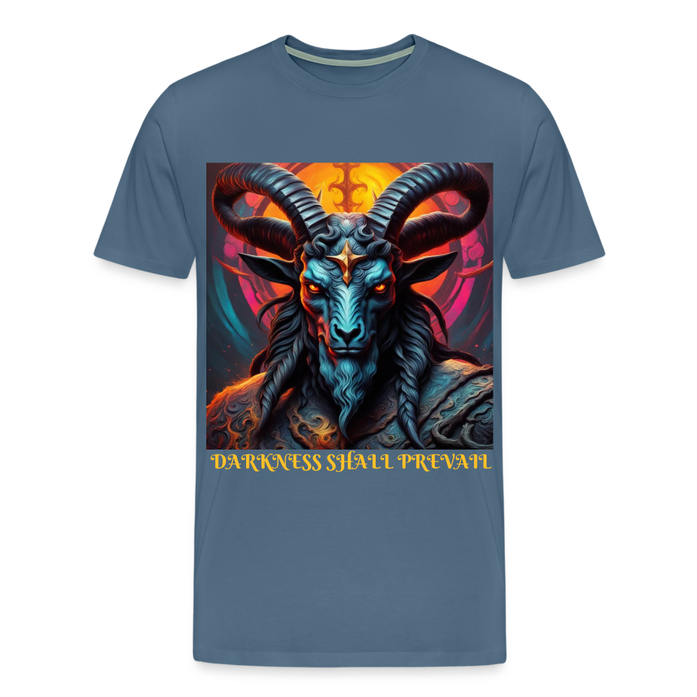 BAPHOMET!! MEN'S PREMIUM T-SHIRT - steel blue