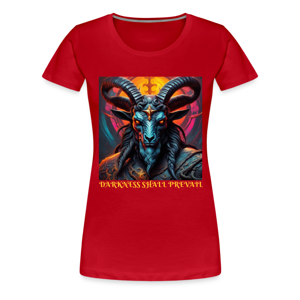 BAPHOMET!! WOMEN'S PREMIUM T-SHIRT - red