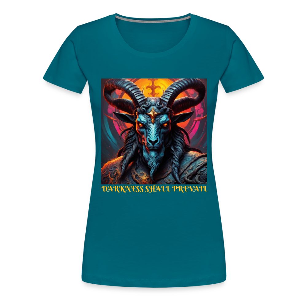 BAPHOMET!! WOMEN'S PREMIUM T-SHIRT - diva blue