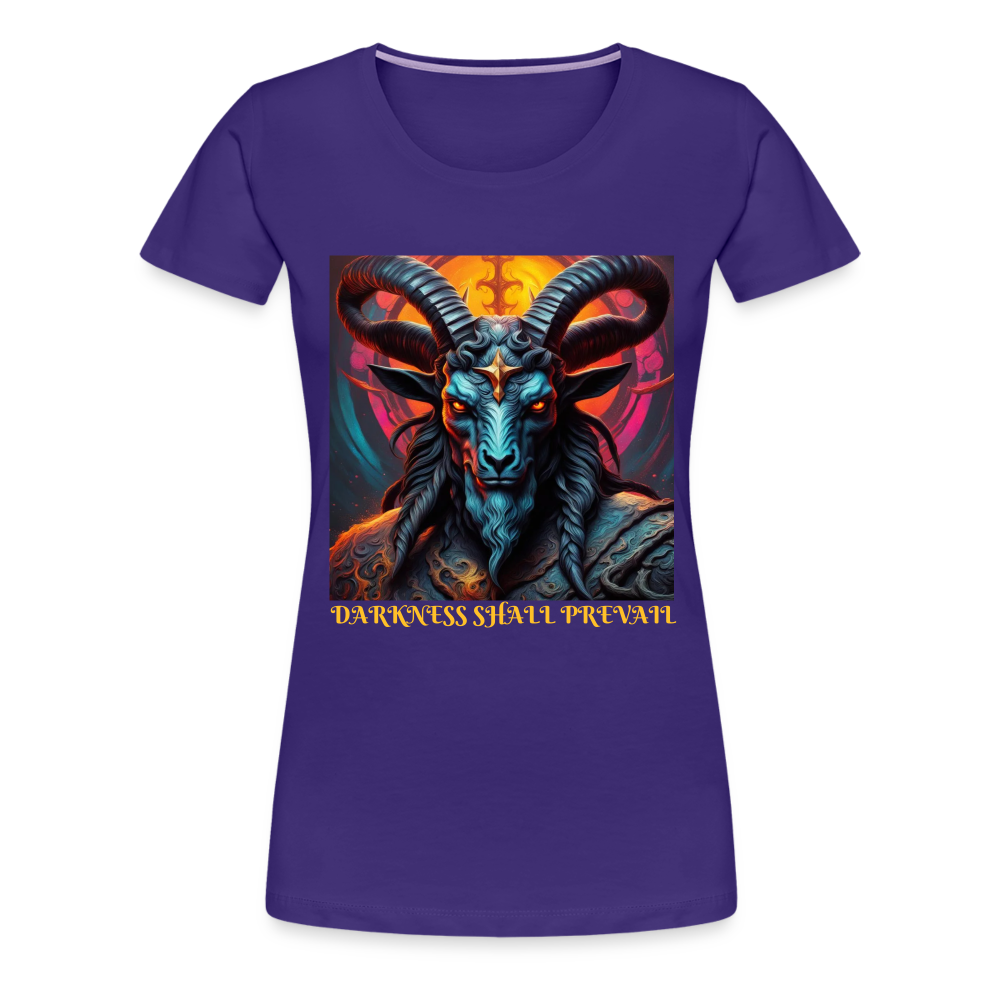 BAPHOMET!! WOMEN'S PREMIUM T-SHIRT - purple