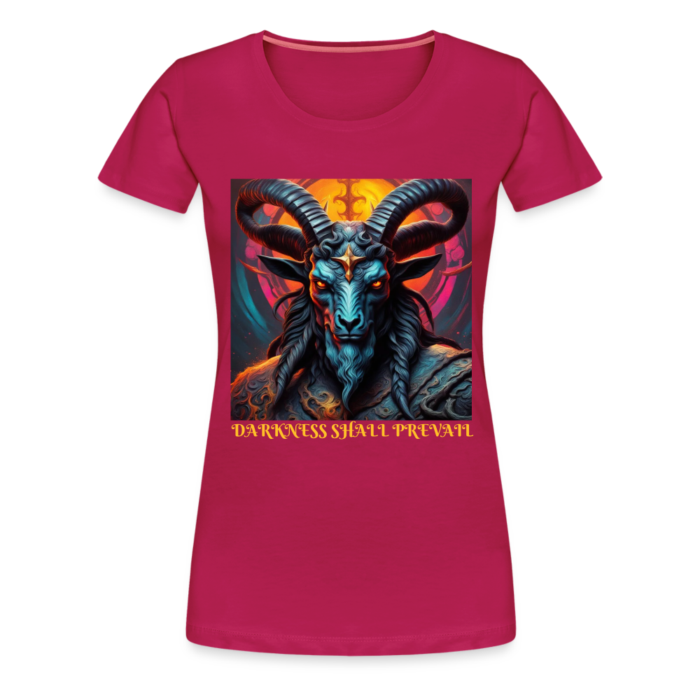 BAPHOMET!! WOMEN'S PREMIUM T-SHIRT - dark pink