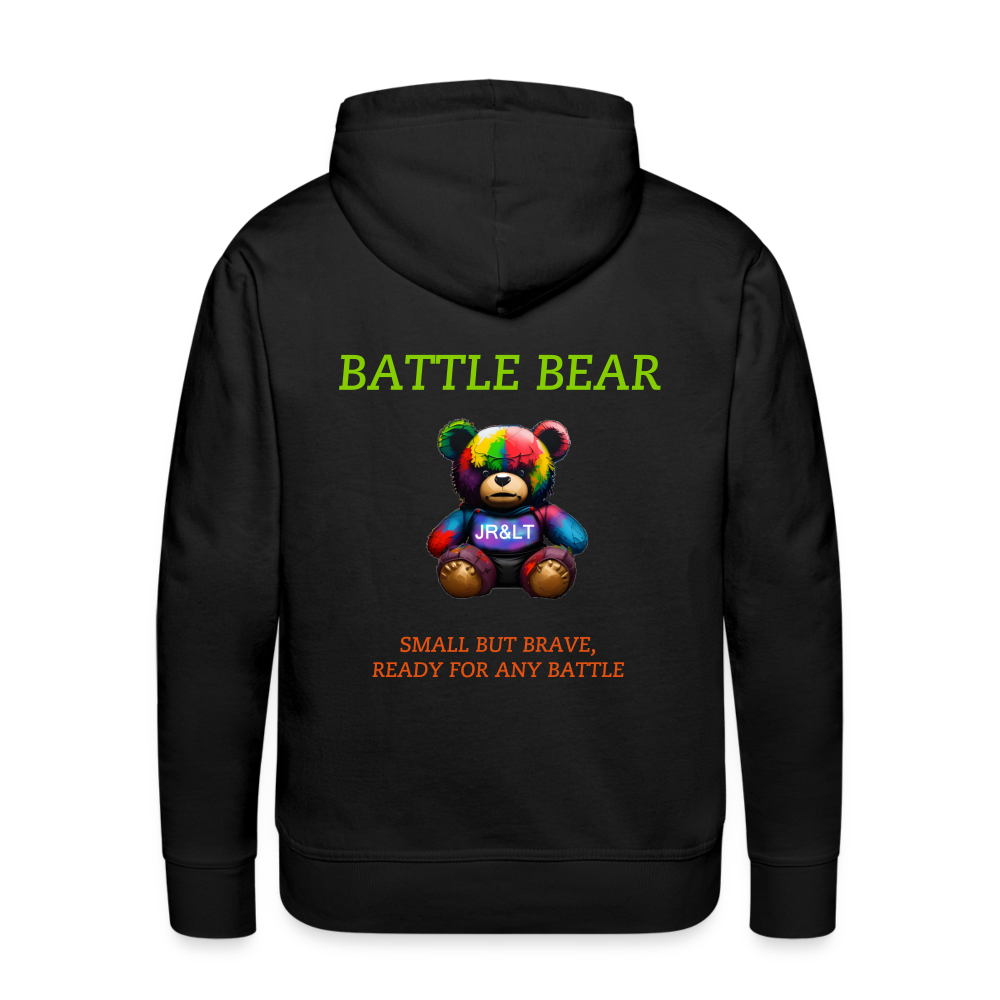 BATTLE BEAR!! MEN'S HOODIE - black