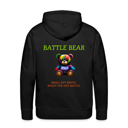 BATTLE BEAR!! MEN'S HOODIE - black