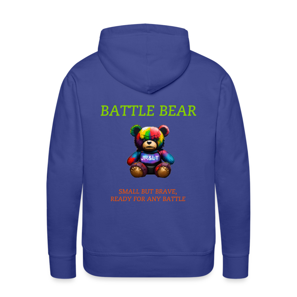 BATTLE BEAR!! MEN'S HOODIE - royal blue