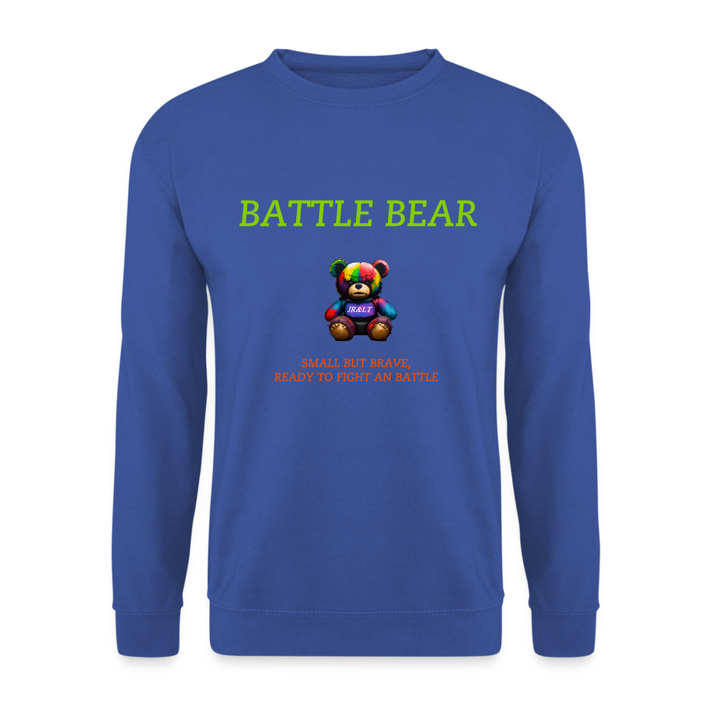 BATTLE BEAR!! MEN'S SWEATER - royal blue