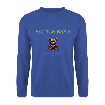 BATTLE BEAR!! MEN'S SWEATER - royal blue