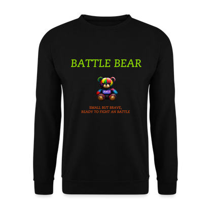 BATTLE BEAR!! MEN'S SWEATER - black