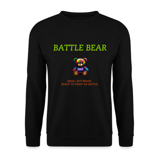 BATTLE BEAR!! MEN'S SWEATER - black