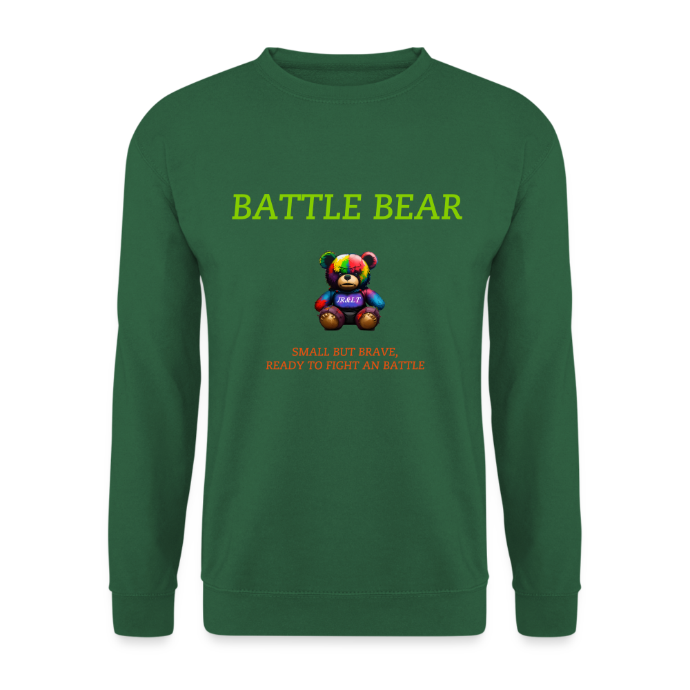 BATTLE BEAR!! MEN'S SWEATER - green