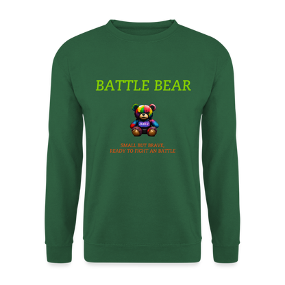 BATTLE BEAR!! MEN'S SWEATER - green