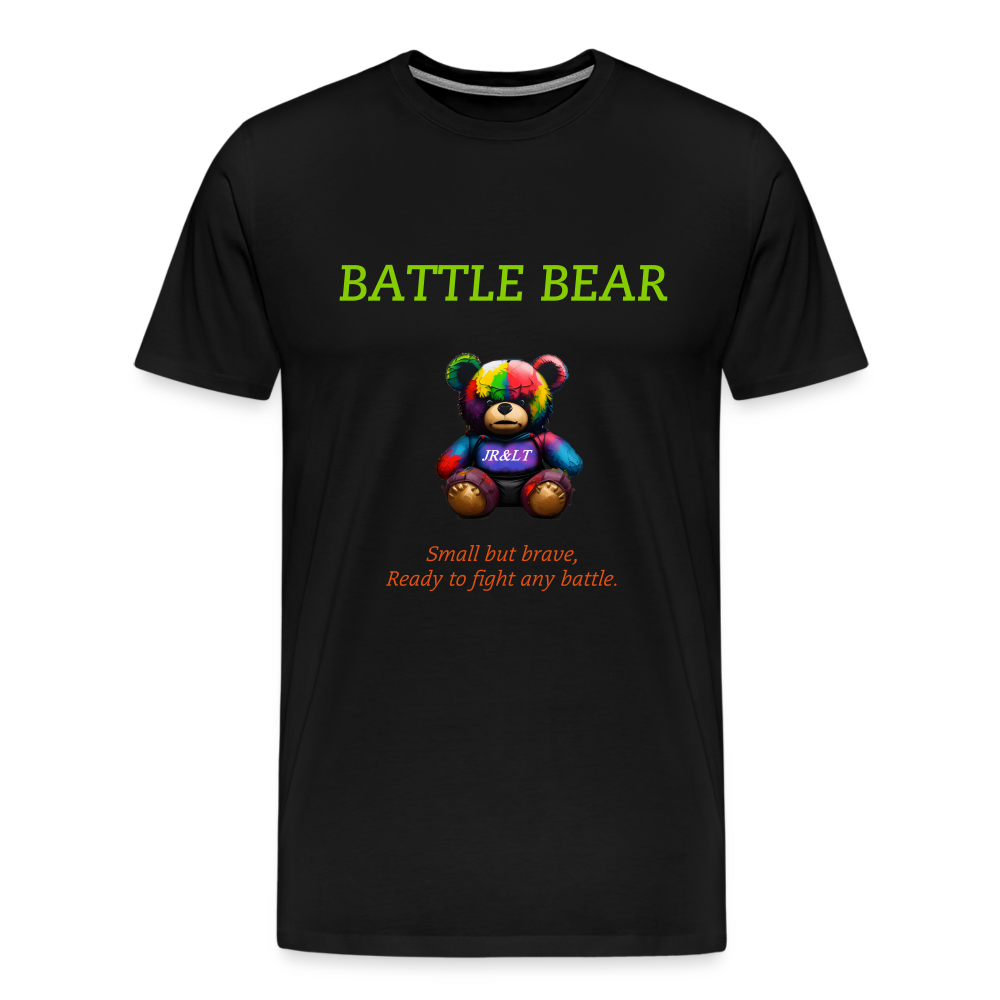 BATTLE BEAR!! MENS PREMIUM T-SHIRT - black