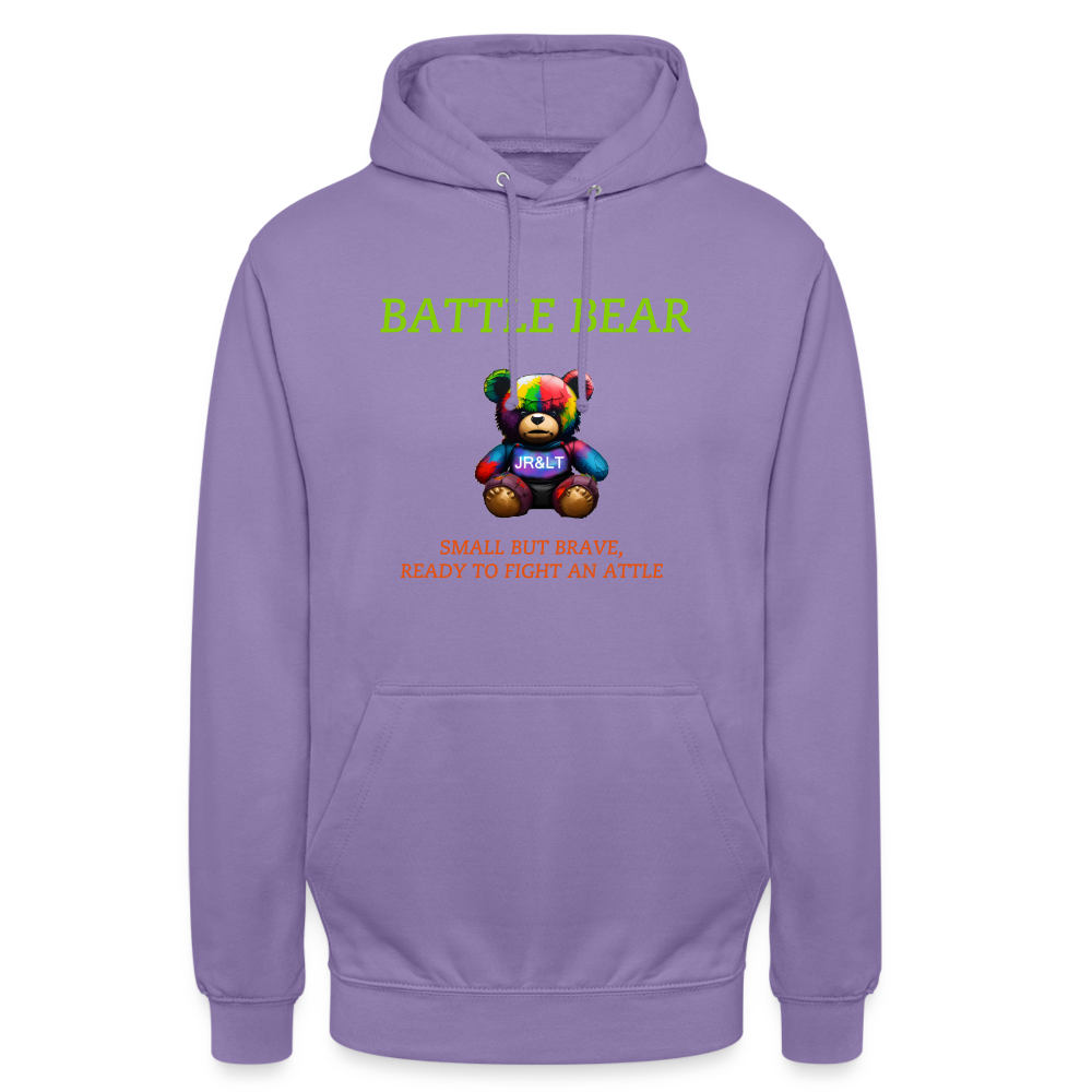 BATTLE BEAR!! WOMEN'S HOODIE - lavender