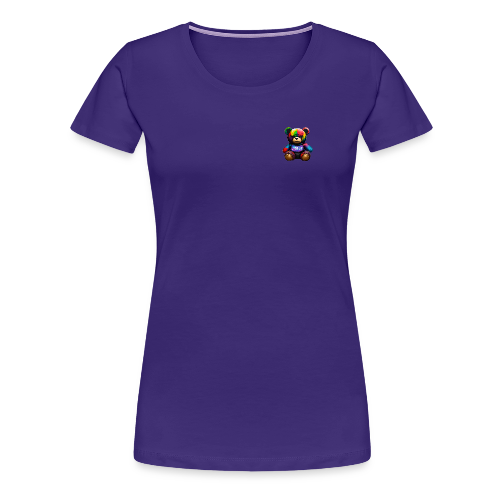 BATTLE BEAR!! WOMENS PREMIUM T-SHIRT - purple