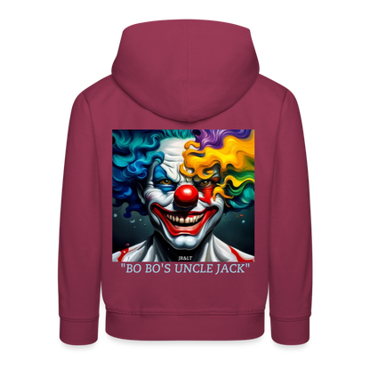 BO BO'S UNCLE JACK!! CHILDREN'S HOODIE - bordeaux