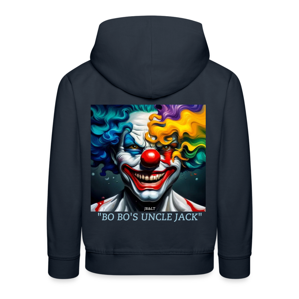 BO BO'S UNCLE JACK!! CHILDREN'S HOODIE - navy