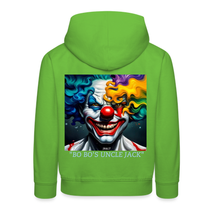 BO BO'S UNCLE JACK!! CHILDREN'S HOODIE - light green