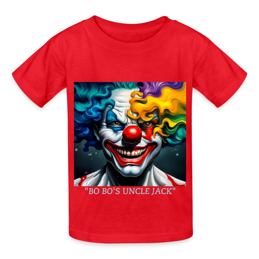 BO BO'S UNCLE JACK!! CHILDREN'S T-SHIRT - red