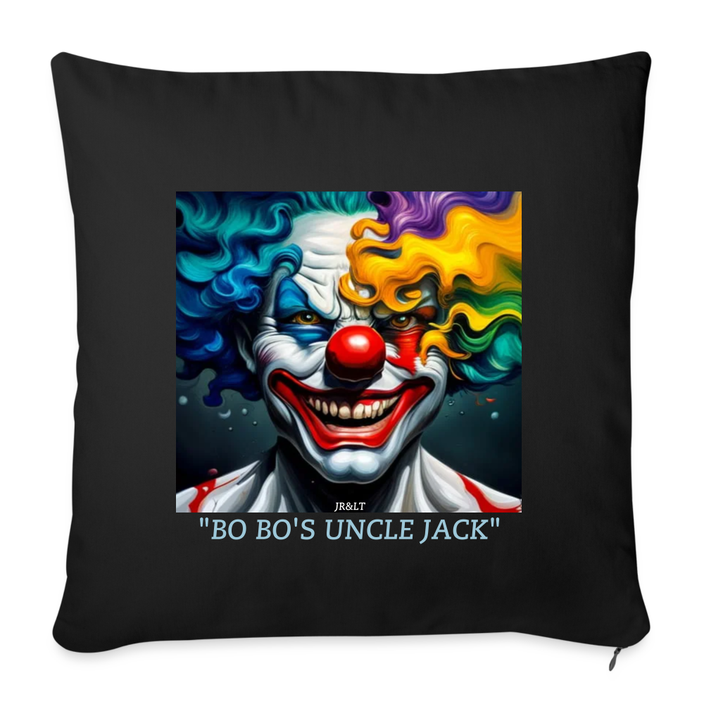 BO BO'S UNCLE JACK!! CUSHION WITH FILLING 45cm x 45cm - black