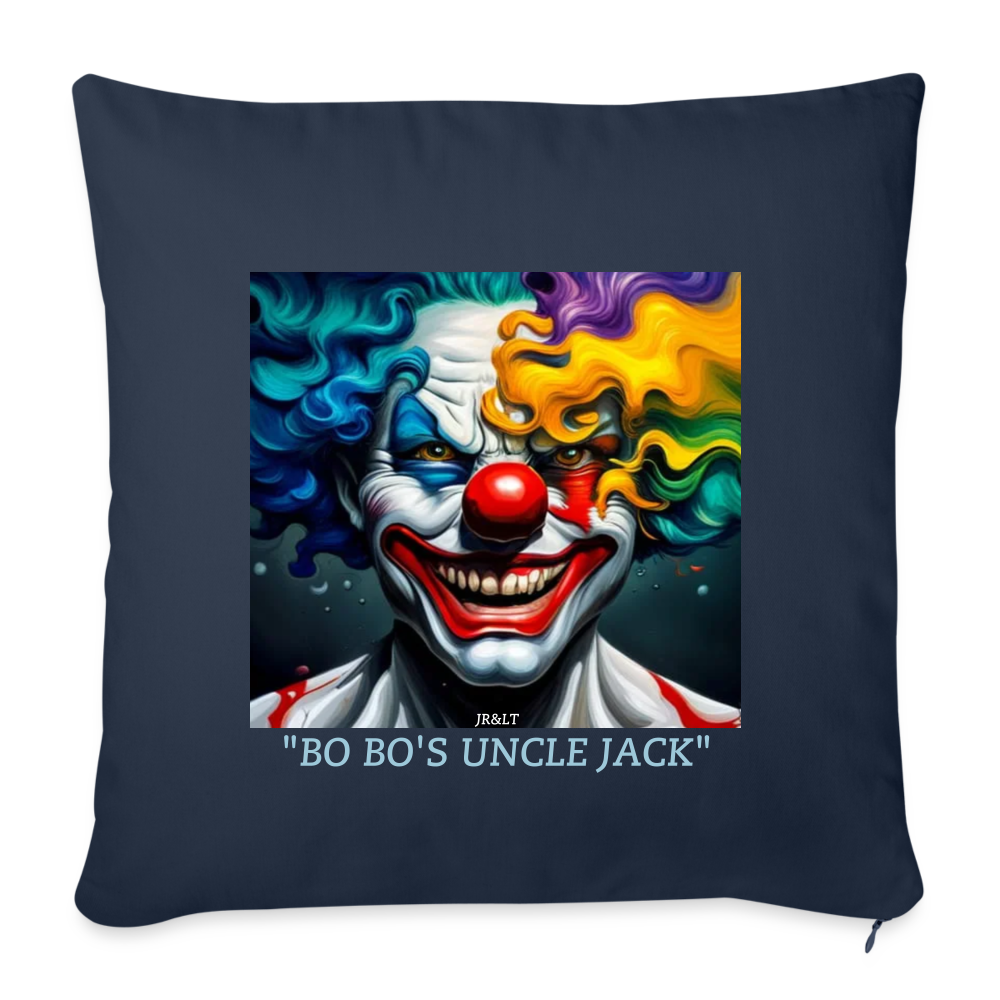 BO BO'S UNCLE JACK!! CUSHION WITH FILLING 45cm x 45cm - navy