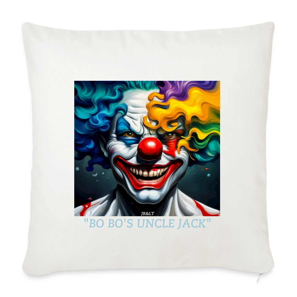 BO BO'S UNCLE JACK!! CUSHION WITH FILLING 45cm x 45cm - natural white