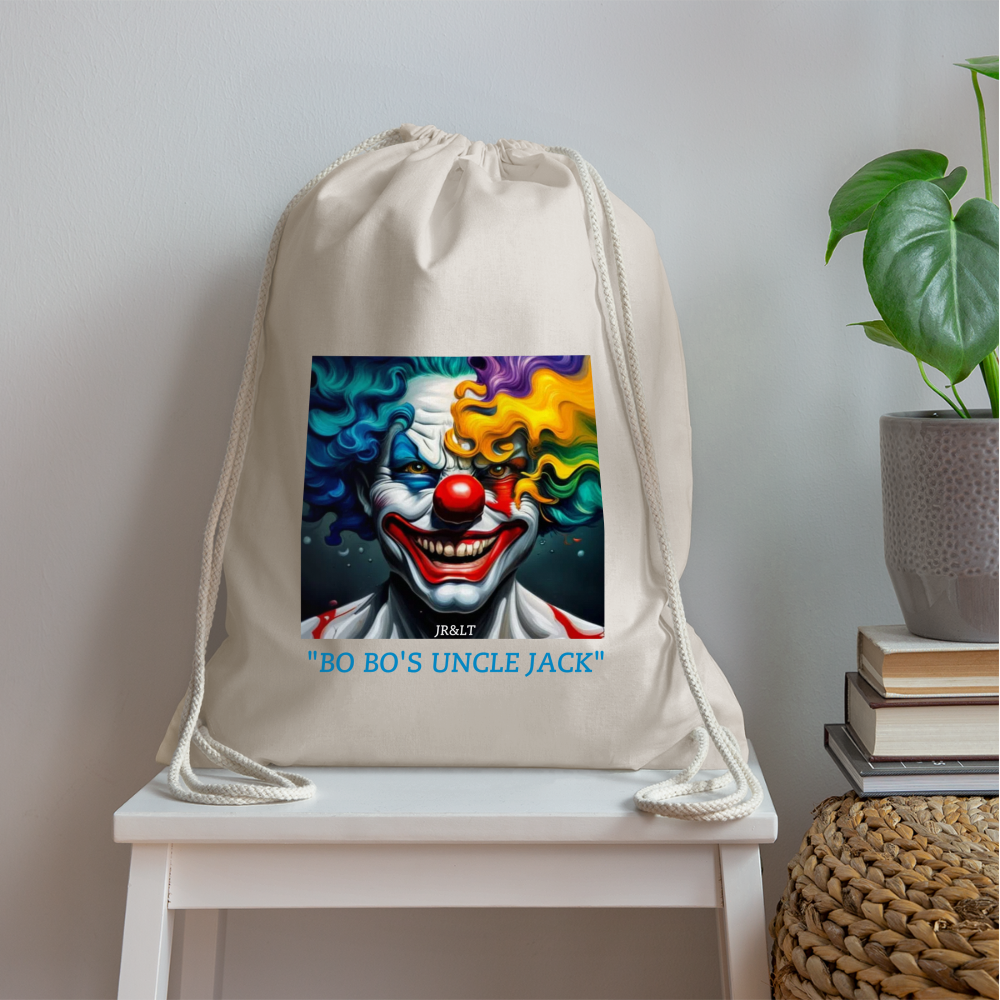 BO BO'S UNCLE JACK!! DRAWSTRING BAG - nature