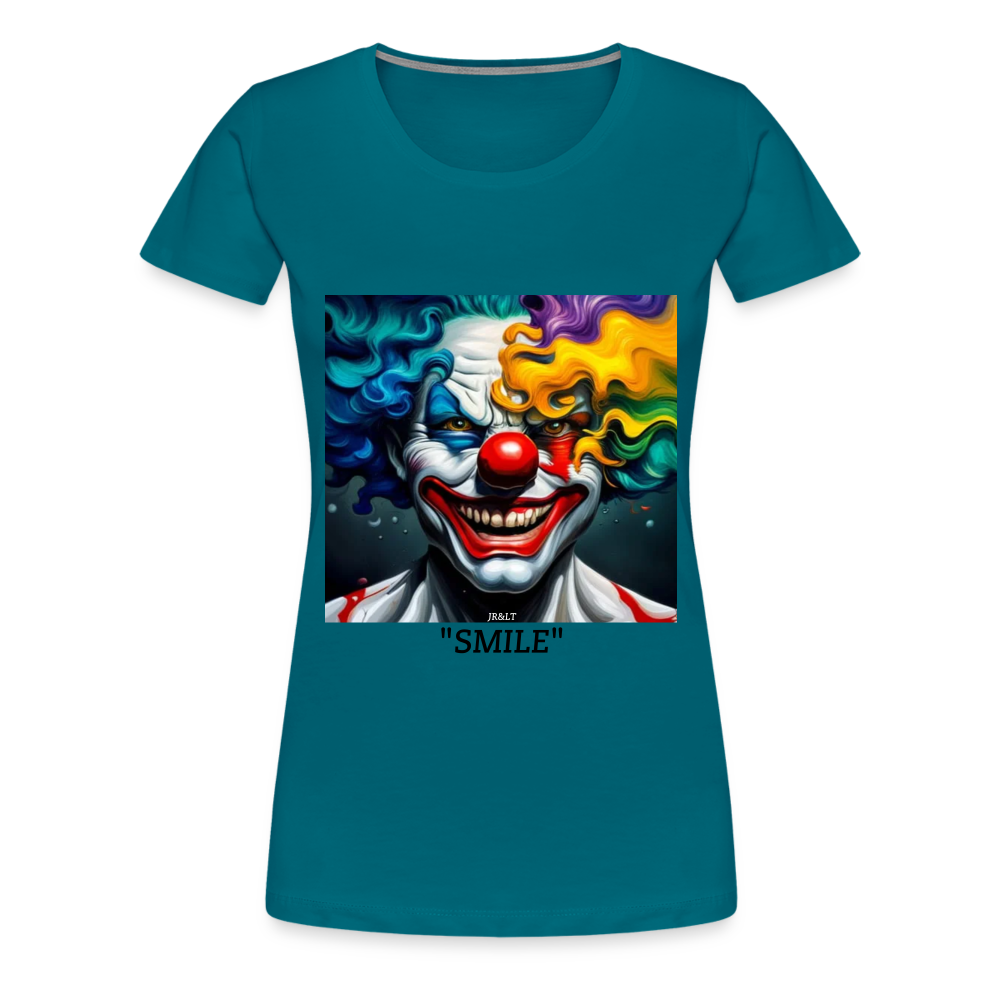 BO BO'S UNCLE JACK!! WOMENS PREMIUM T-SHIRT - diva blue