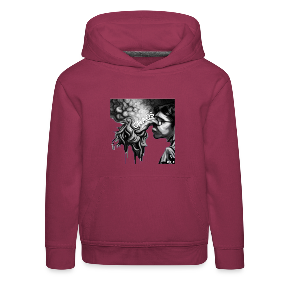 CHAOS!! CHILDREN'S HOODIE - bordeaux