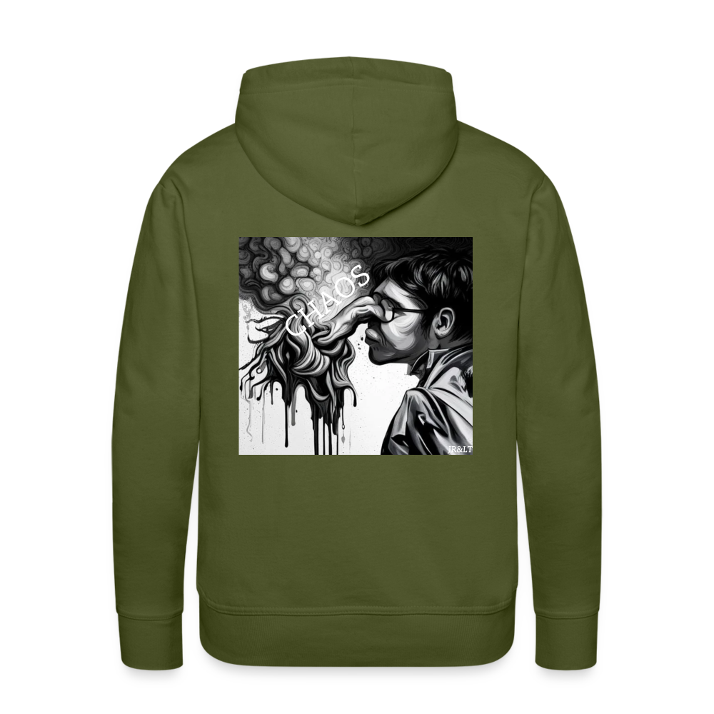 CHAOS!! MEN'S HOODIE - olive green