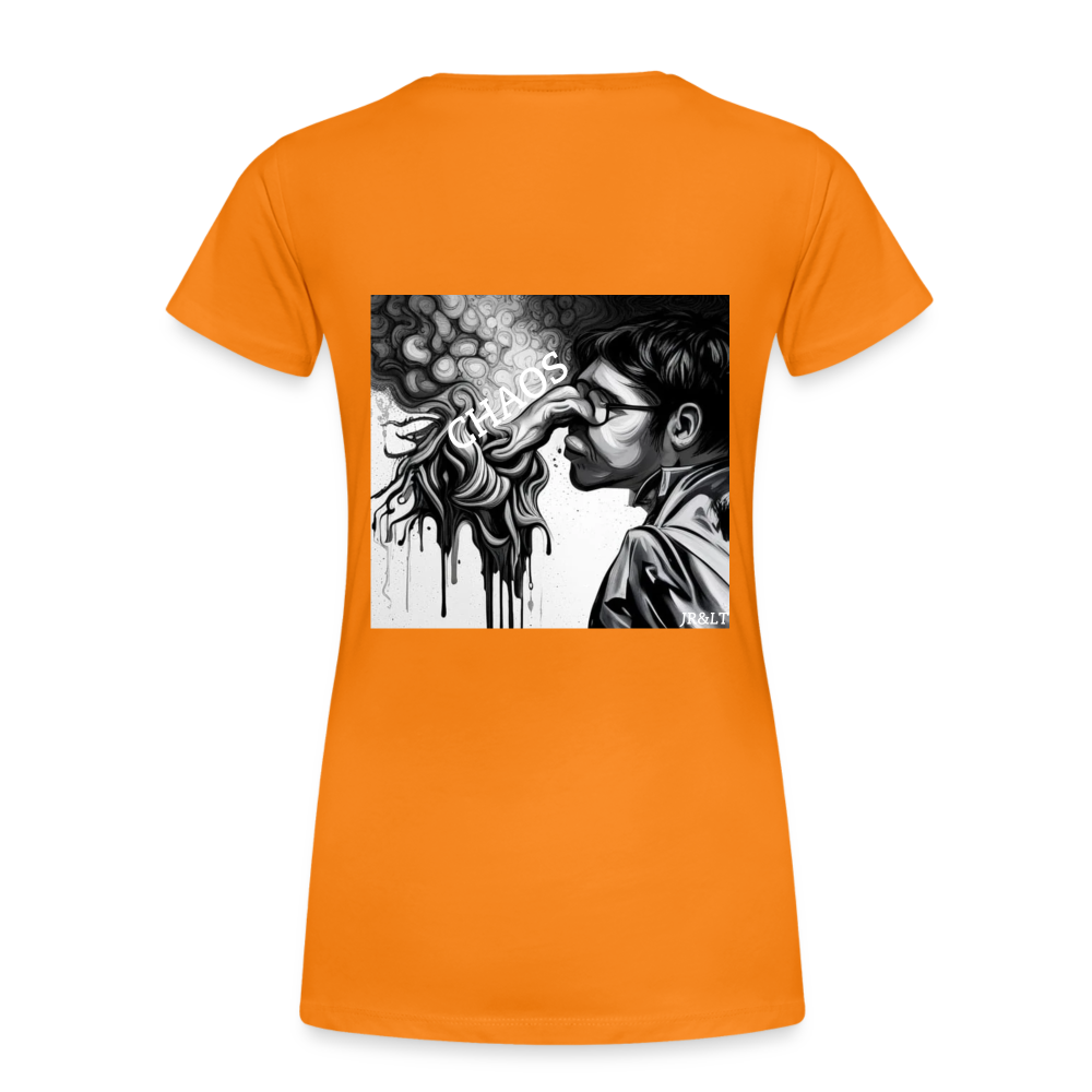 CHAOS!! WOMENS PREMIUM T-SHIRT - orange