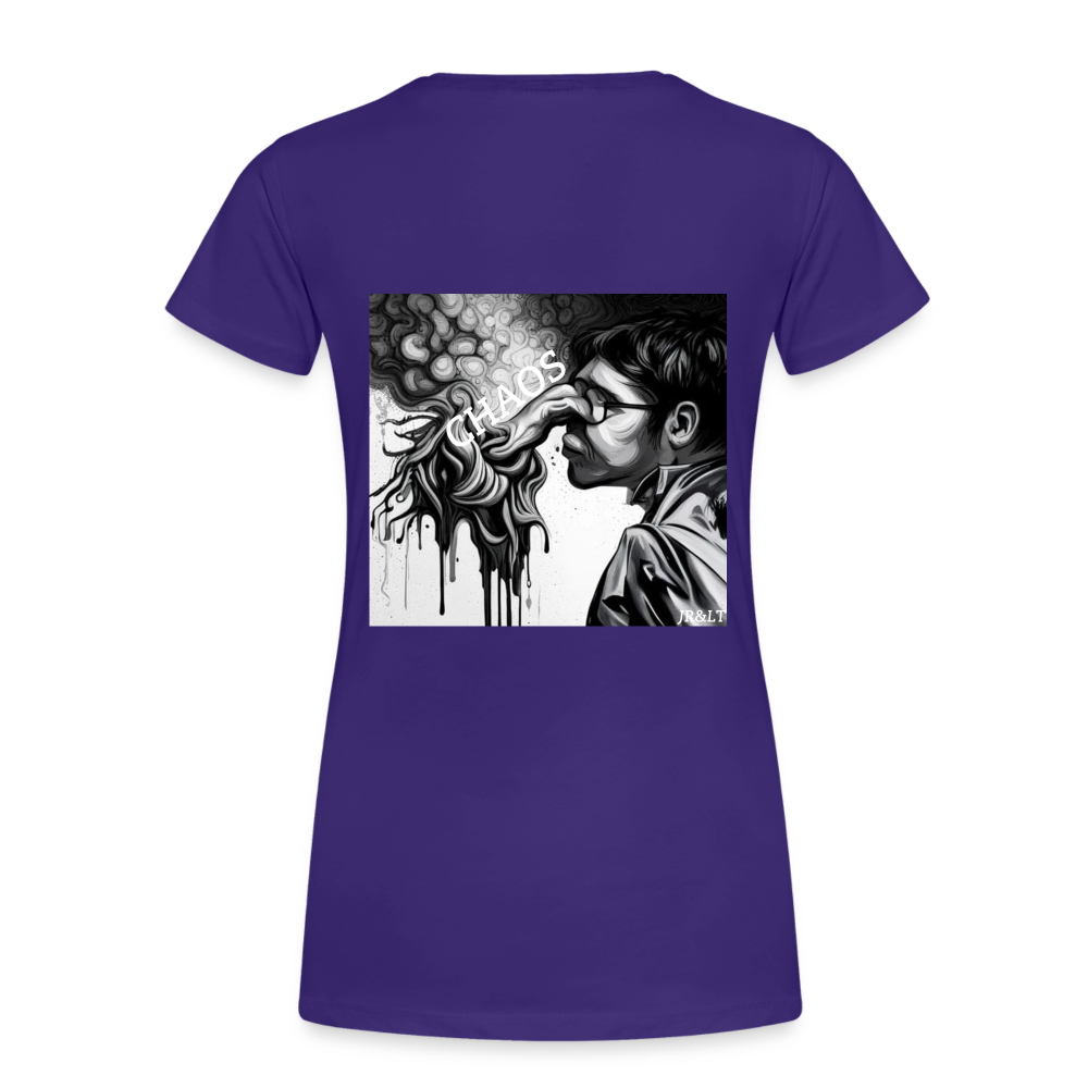 CHAOS!! WOMENS PREMIUM T-SHIRT - purple