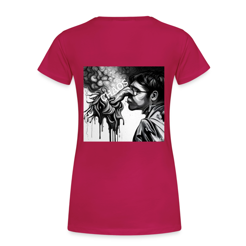 CHAOS!! WOMENS PREMIUM T-SHIRT - dark pink