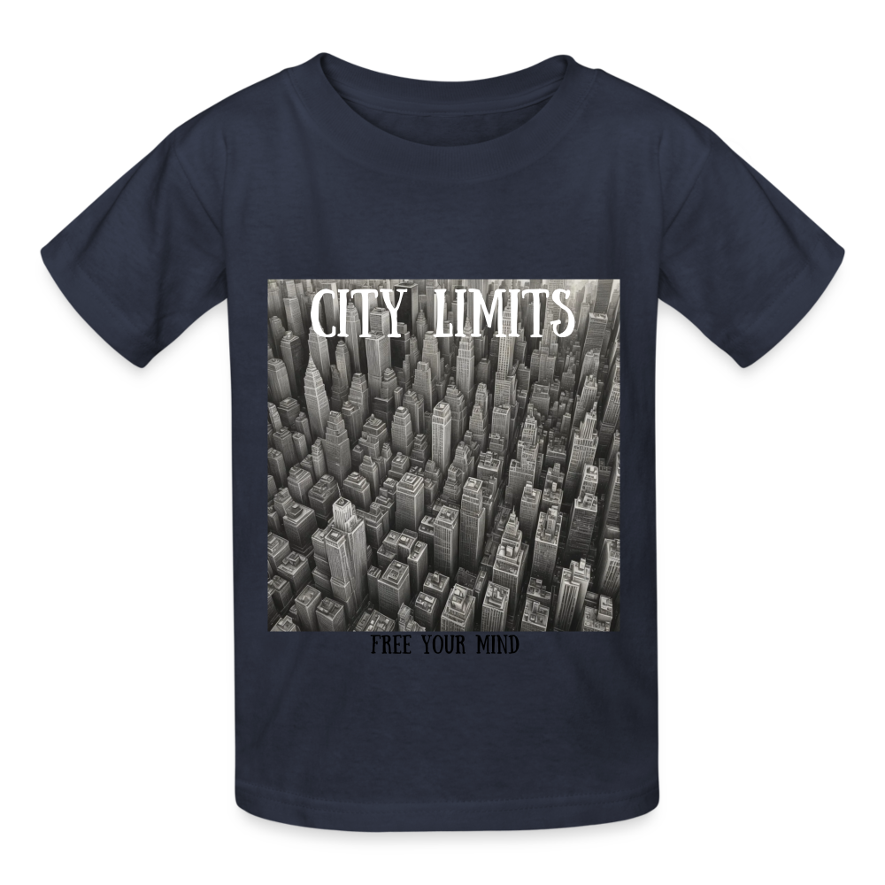 CITY LIMIT - CHILDREN'S T-SHIRT - navy