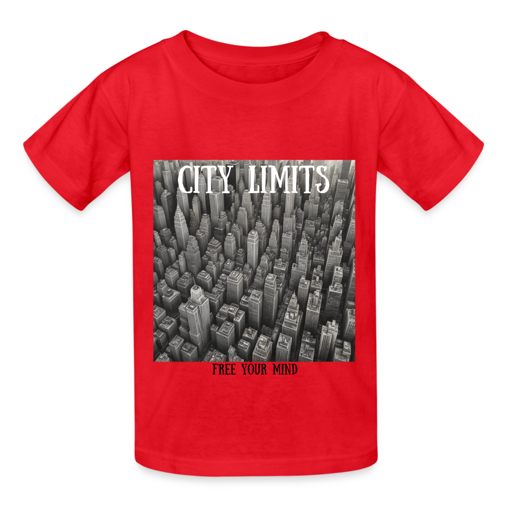 CITY LIMIT - CHILDREN'S T-SHIRT - red