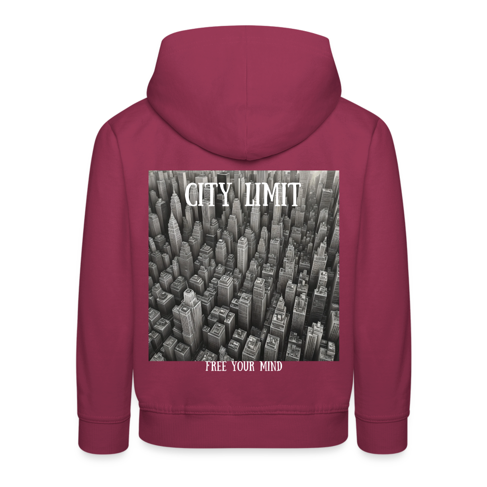 CITY LIMIT - CHILDREN'S HOODIE - bordeaux