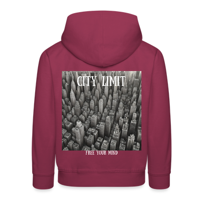 CITY LIMIT - CHILDREN'S HOODIE - bordeaux