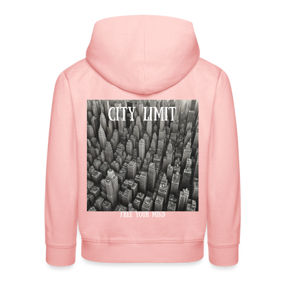 CITY LIMIT - CHILDREN'S HOODIE - crystal pink