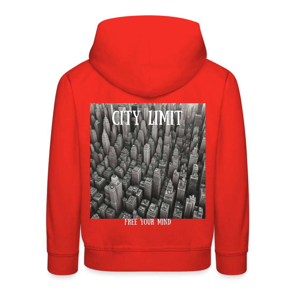 CITY LIMIT - CHILDREN'S HOODIE - red