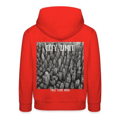 CITY LIMIT - CHILDREN'S HOODIE - red