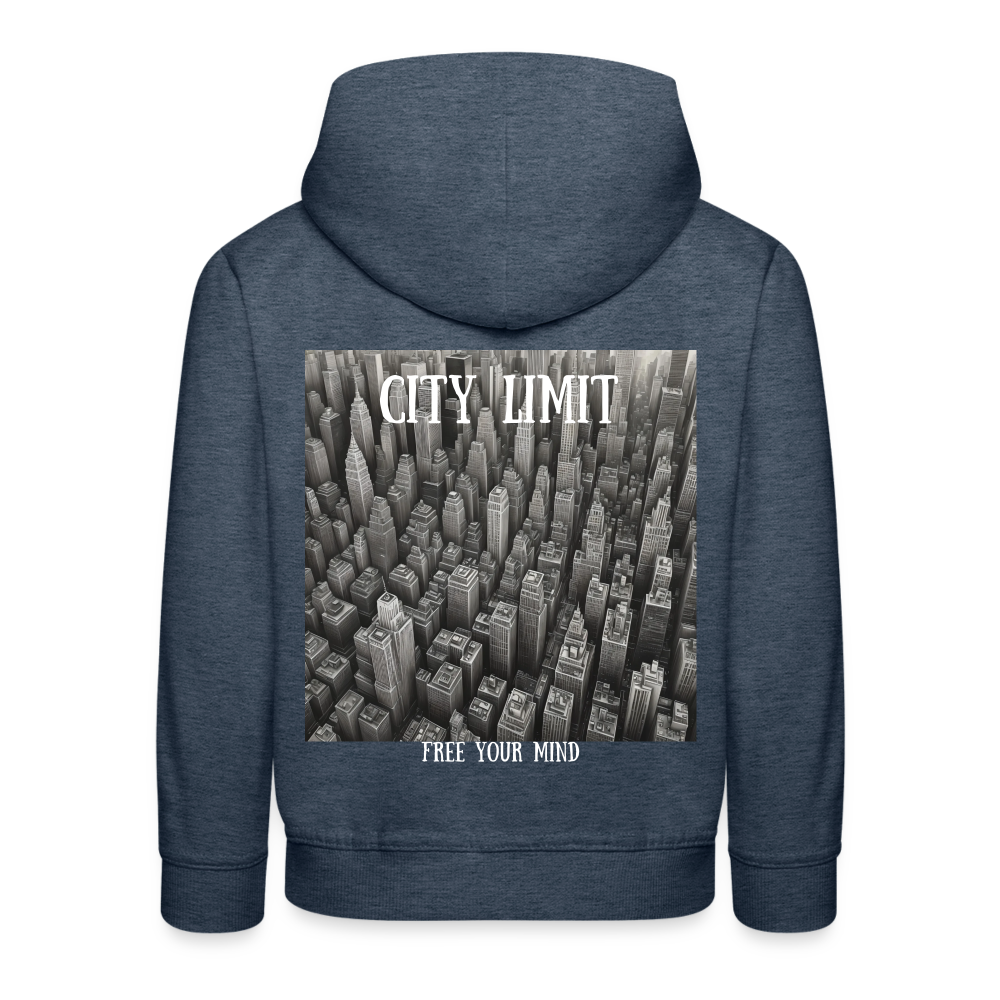 CITY LIMIT - CHILDREN'S HOODIE - heather denim