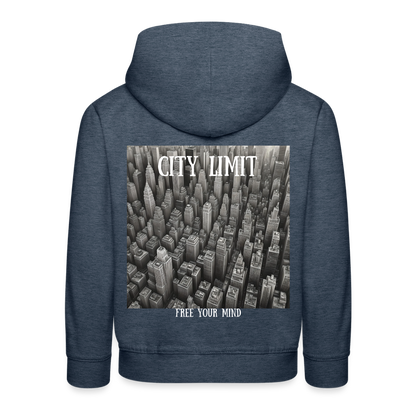 CITY LIMIT - CHILDREN'S HOODIE - heather denim