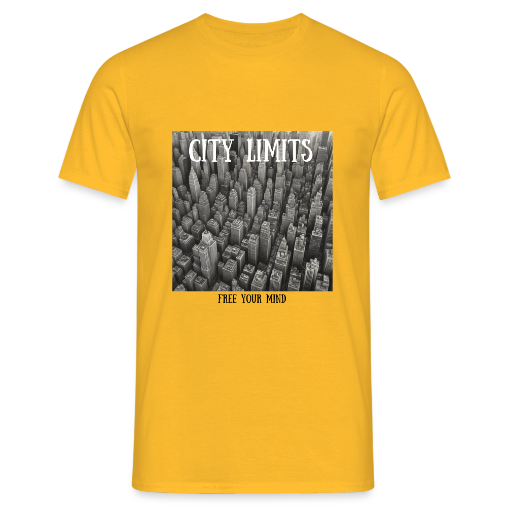 CITY LIMIT - MEN'S CLASSIC T-SHIRT - yellow